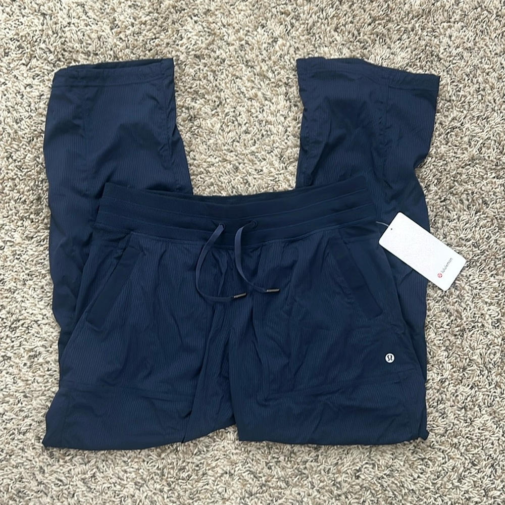 Navy Lululemon Dance Studio MR pants